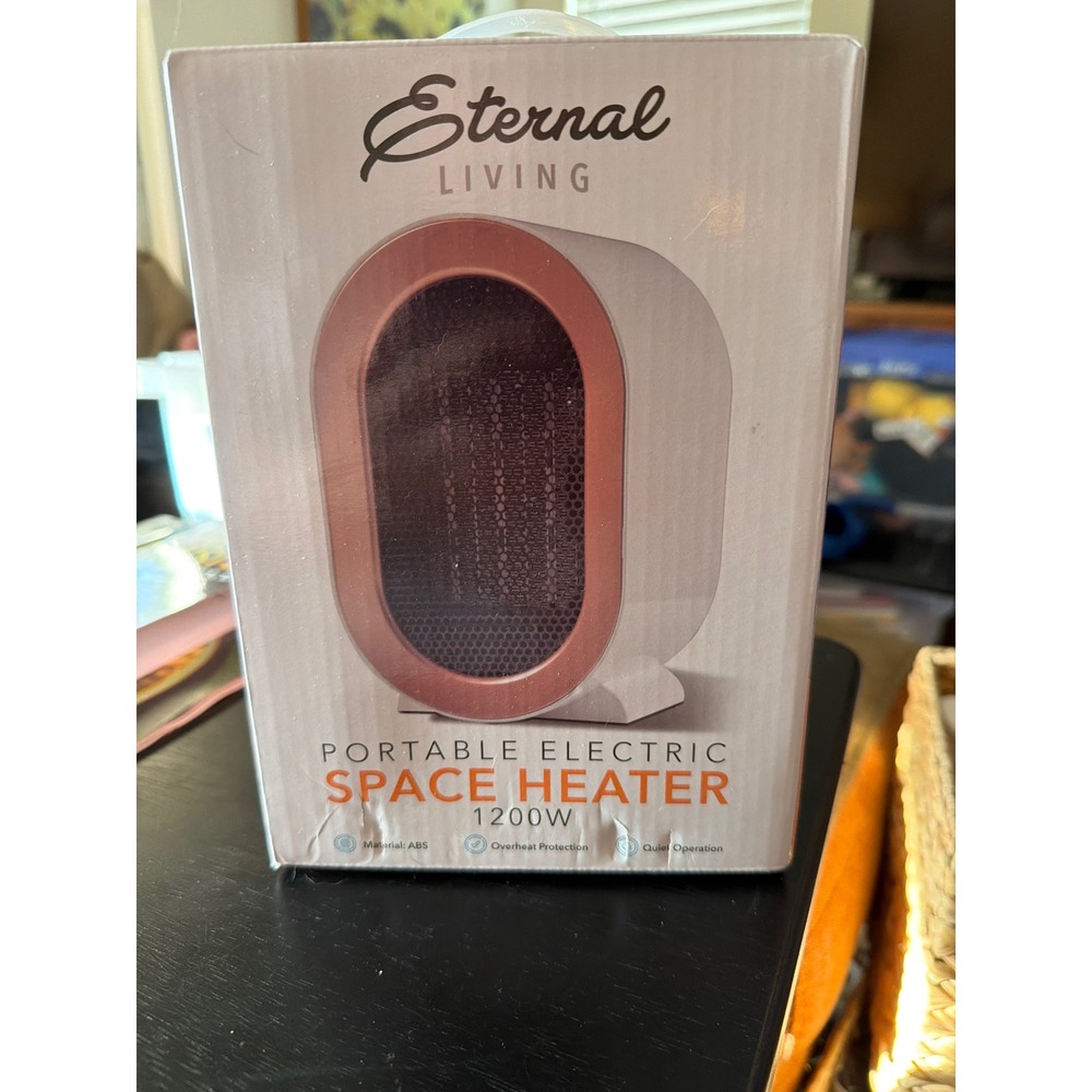 Eternal Living Portable Electric Space Heater 1200W Compact Quiet Operation